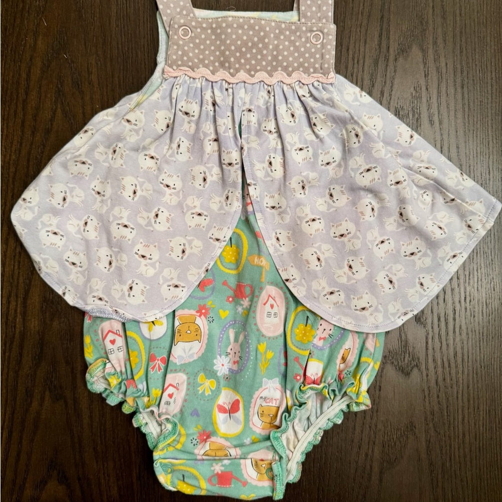 Matilda Jane Gray and Green Diaper Covers with Playful Patterns